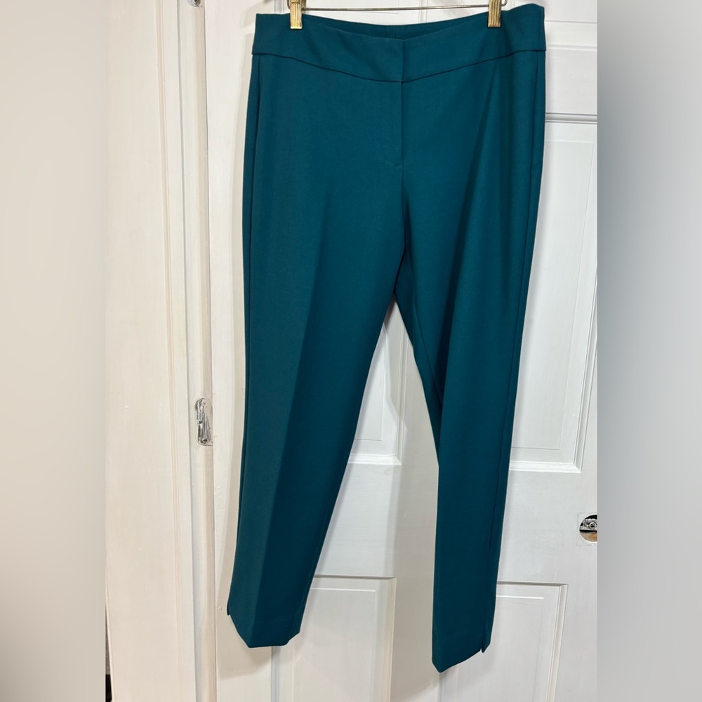Talbots size 10 turquoise green tailored slacks